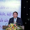 Bộ trưởng Bộ Văn hoá, Thể thao và Du lịch phát biểu tại Hội n ghị. Ảnh:Thu Lê.