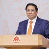 Thủ tướng Phạm Minh Chính phát biểu tại Hội nghị về ngoại giao kinh tế chiều 2/4 (Ảnh: VGP)