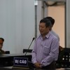 Cựu Giám đốc CDC Khánh Hòa Huỳnh Văn Dõng tại phiên tòa.