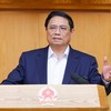 Thủ tướng Phạm Minh Chính chủ trì phiên họp Chính phủ thường kỳ tháng 4/2024. (Ảnh: VGP)