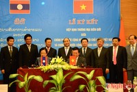 Việc ký kết Hiệp định Thương mại biên giới giữa hai nước sẽ tạo hành lang pháp lý cho các hoạt động giao thương qua cửa khẩu.