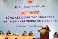 Hội nghị Tổng kết công tác năm 2017 và triển khai nhiệm vụ năm 2018 của Bộ Kế hoạch và Đầu tư.