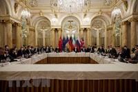 Quang cảnh vòng đàm phán khôi phục thỏa thuận hạt nhân Iran tại Vienna, Áo ngày 27/12/2021. (Ảnh: AFP/TTXVN)