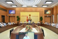 Phiên họp bất thường chiều 29/8 của Ủy ban Thường vụ Quốc hội.