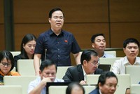 Đại biểu Trần Văn Khải (Hà Nam) phát biểu tại hội trường.