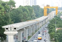 Một đoạn đường sắt đô thị Cát Linh - Hà Đông