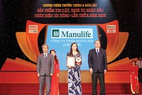 "Manulife - Gia Đình Tôi Yêu” đã được trao tặng Huy chương Vàng “Sản phẩm tin cậy 2015”
