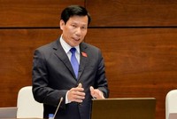 Bộ trưởng Bộ Văn hóa Thể thao và Du lịch Nguyễn Ngọc Thiện trả lời chất vấn tại hội trường