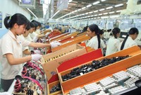 Sản xuất tại Tổ hợp Điện tử Samsung (quận 9, TP.HCM). Ảnh: Lê Toàn