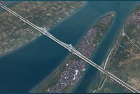 Phối cảnh cầu Tứ Liên dự kiến (Ảnh: Đơn vị tư vấn thiết kế)