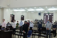 Các bị cáo tại phiên tòa phúc thẩm