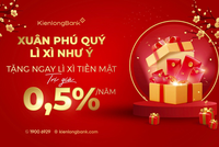 KienlongBank tặng ngay lì xì tiền mặt tới khách hàng khi gửi tiết kiệm đầu năm