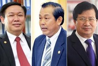 Ông Vương Đình Huệ, ông Trương Hòa Bình và ông Trịnh Đình Dũng.