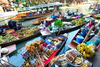 Cuộc sống trên sông nước tại chợ nổi Thái Lan
