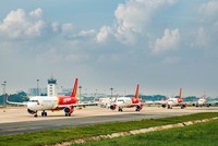 Đội tàu mới, hiện đại của Vietjet tiếp tục được trẻ hóa với tuổi đời bình quân đạt 2,75 năm, tiết kiệm nhiên liệu cao.