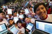 1.000 học sinh tham dự cuộc thi cờ vua với trí tuệ nhân tạo mang tên "1K vs AI" tại Hong Kong ngày 27/10/2017. Ảnh: David Wong.