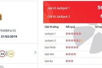 Một tấm vé trúng giải Jackpot 2 được xác định phát hành ở tỉnh Sóc Trăng.