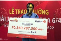 Anh G nhận giải sáng 19/8.