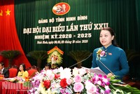 Đồng chí Nguyễn Thị Thu Hà, Bí thư Tỉnh ủy khóa XXII, nhiệm kỳ 2020-2025. Ảnh: Báo Ninh Bình.