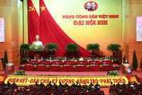 Đại hội đại biểu toàn quốc lần thứ XIII của Đảng diễn ra trong 8 ngày từ 25/1 đến 1/2/2021. Ảnh: VGP.