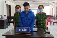 Bị cáo Huỳnh Quốc Dương tại phiên tòa.