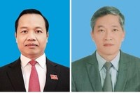Chủ tịch UBND tỉnh Lai Châu Trần Tiến Dũng (ảnh trái); Thứ trưởng Bộ Khoa học và Công nghệ Trần Văn Tùng (ảnh phải).