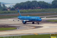 Máy bay của Vietnam Airlines. (Ảnh: Huy Hùng /TTXVN).