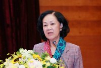 Bà Trương Thị Mai, Ủy viên Bộ Chính trị, Bí thư Trung ương Đảng, Trưởng ban Tổ chức Trung ương, Ủy viên Ban Chỉ đạo Trung ương về phòng, chống tham nhũng, tiêu cực được phân công giữ chức Phó trưởng Ban Chỉ đạo Trung ương về phòng, chống tham nhũng, tiêu cực. (Nguồn: TTXVN).
