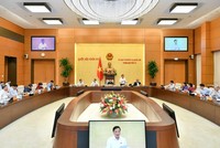 Phiên họp thứ 14 của Ủy ban Thường vụ Quốc hội sáng ngày 11/8.