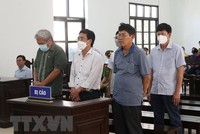 Các bị cáo tại phiên xét xử. (Ảnh: Nguyễn Thành/TTXVN).