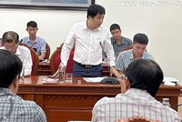 Ông Trương Hữu Thành, Phó tổng giám đốc EVNNPT nêu các khó khăn và kiến nghị giải pháp.