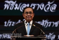Thủ tướng Thái Lan Prayut Chan-o-cha phát biểu tại Bangkok. (Ảnh: AFP/TTXVN)