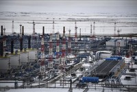 Cơ sở khí đốt tự nhiên Bovanenkovo ở bán đảo Yamal, Tây Bắc Siberia, thuộc Nga. AFP/TTXVN