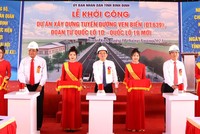 Bình Định khởi công Dự án xây dựng tuyến đường ven biển (ĐT.639) đoạn từ QL 1D đến QL 19.
