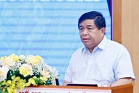 Bộ trưởng Bộ Kế hoạch và Đầu tư chủ trì Hội nghị (Ảnh: Đức Thanh).