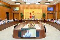 Phiên họp sáng 14/8 của Uỷ ban Thường vụ Quốc hội.