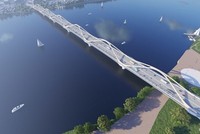 Phương án kiến trúc cầu Trần Hưng Đạo được TP. Hà Nội lựa chọn để đầu tư xây dựng trong thời gian tới.