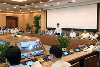 Nhiều thông tin kinh tế - xã hội của Hà Nội đã được nêu ra tại giao ban trực tuyến Thành ủy sáng 28/9
