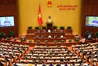 Toàn cảnh kì họp thứ 7 Quốc hội khoá 14.Ảnh: Trung tâm báo chí Quốc hội