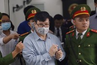 Bị cáo tại tòa.