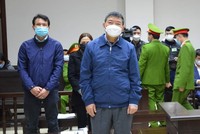 Các bị cáo tại tòa.
