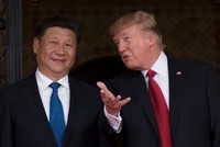 Chủ tịch Trung Quốc Tập Cận Bình và Tổng thống Mỹ Donald Trump. Ảnh: AFP.