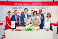 Generali Việt Nam phân phối các sản phẩm bảo hiểm qua ngân hàng CIMB Việt Nam