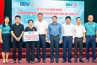 BIC chi trả gần 3,8 tỷ đồng quyền lợi bảo hiểm BIC Bình An cho khách hàng vay vốn tại BIDV Hà Tĩnh