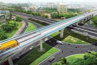 Phối cảnh Dự án Đường sắt đô thị tuyến số 5, Văn Cao - Ngọc Khánh - Láng - Hòa Lạc. Ảnh: A.M