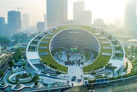 Mô hình Tòa nhà Đổi mới sáng tạo của Tập đoàn Viettel.