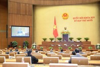 Quốc hội hảo luận về dự án Luật Cư trú tại kỳ họp thứ 10.