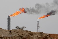 Một cơ sở khai thác dầu trên đảo Khark của Iran. (Ảnh: AFP/TTXVN)
