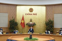 Thủ tướng Chính phủ Nguyễn Xuân Phúc chủ trì cuộc họp Thường trực Chính phủ (Ảnh: VGP)