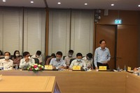 Bộ trưởng Bộ Lao động, Thương binh - xã hội Đào Ngọc Dung phát biểu tại phiên họp.